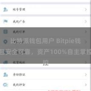 比特派钱包用户 Bitpie钱包安全可靠，资产100%自主掌控