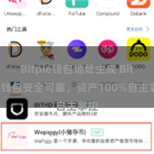 Bitpie钱包地址生成 Bitpie钱包安全可靠，资产100%自主掌控