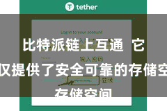 比特派链上互通  它不仅提供了安全可靠的存储空间